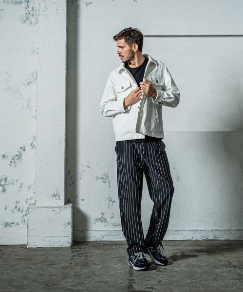 CHRIS　EASY WIDE TUCK PANTS