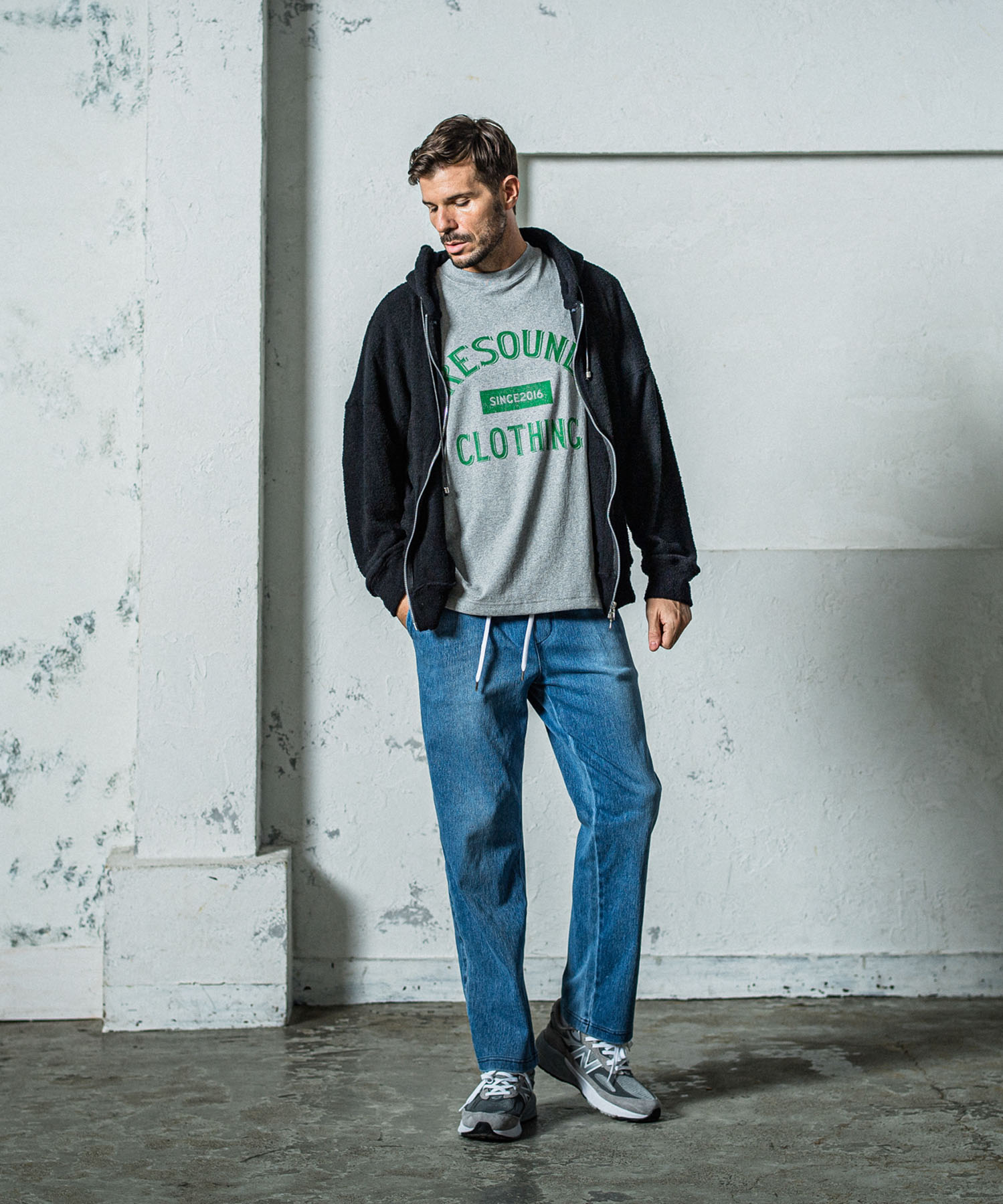 EX denim jersey  WIDE PT