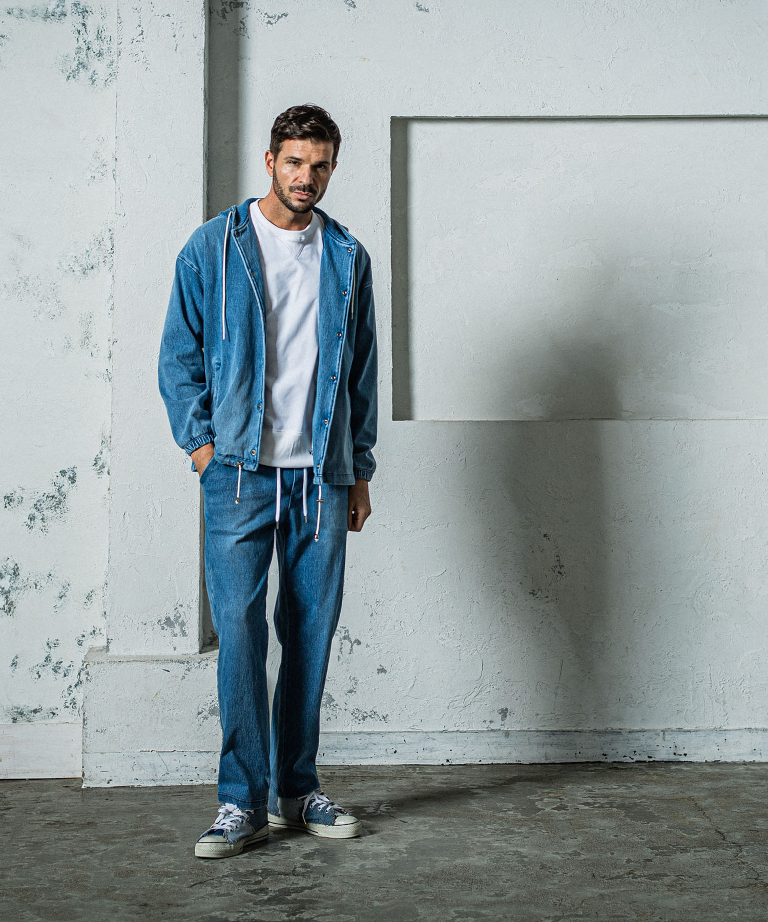 EX denim jersey  WIDE PT