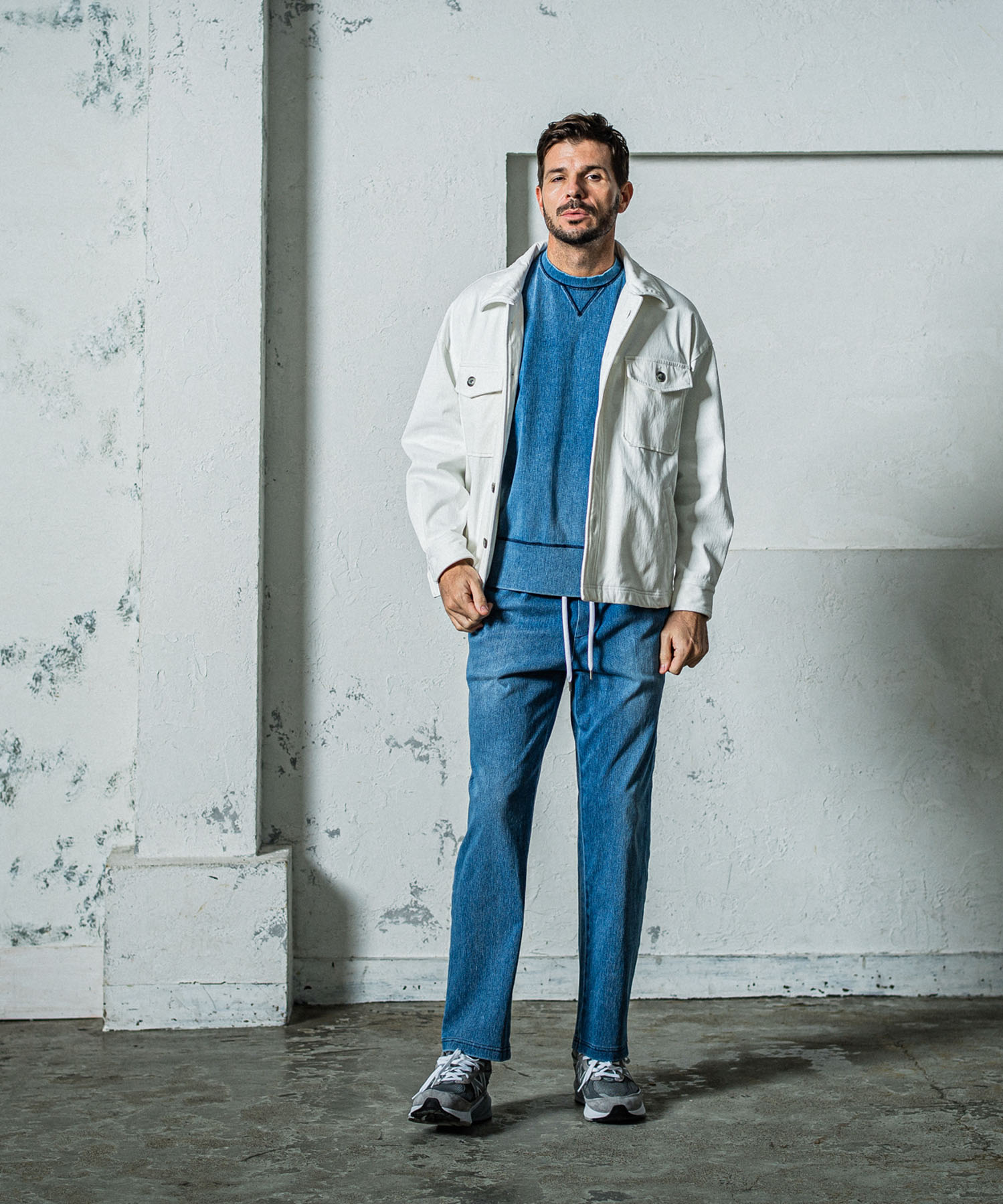 EX denim jersey  WIDE PT