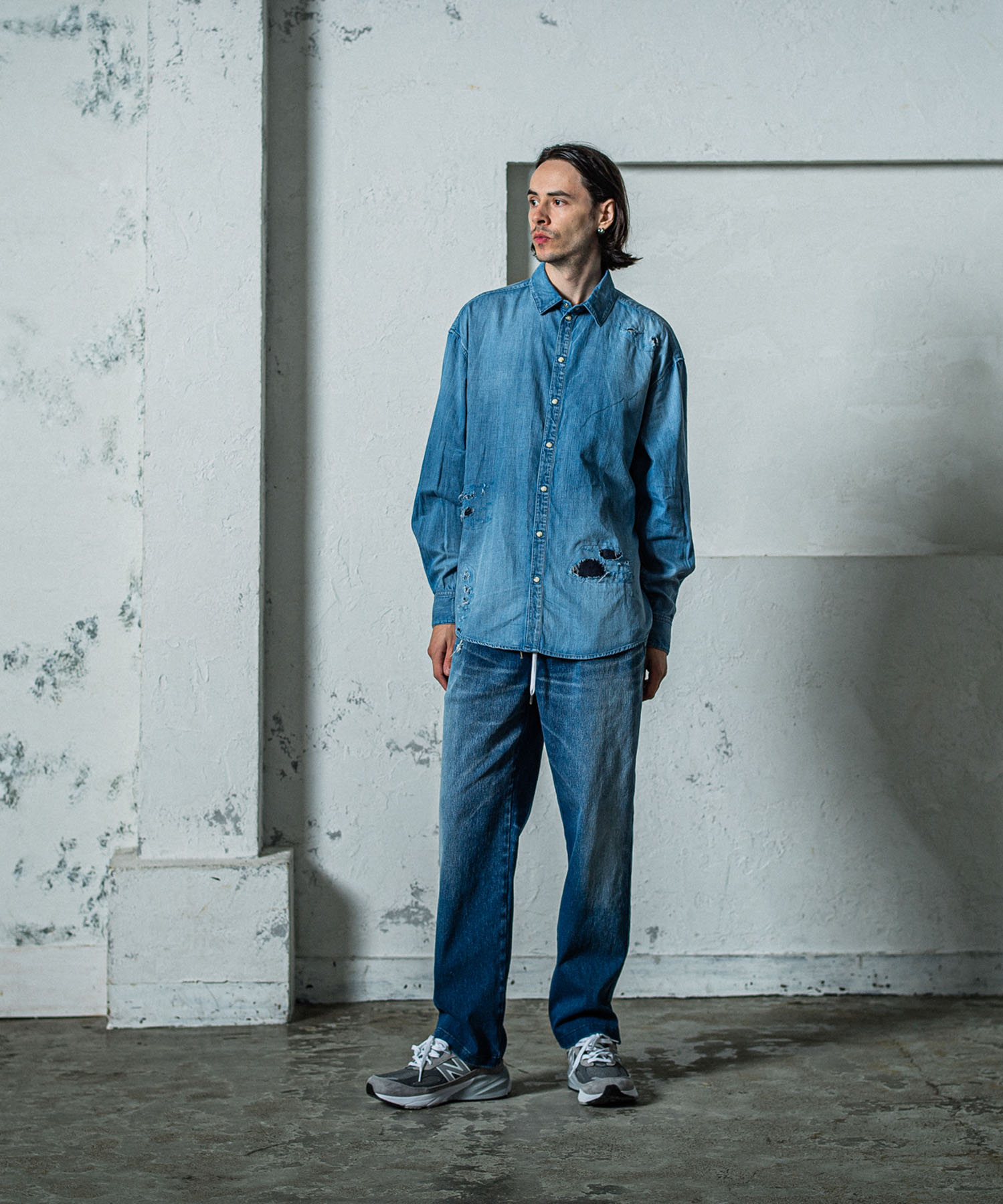 EX denim jersey  WIDE PT