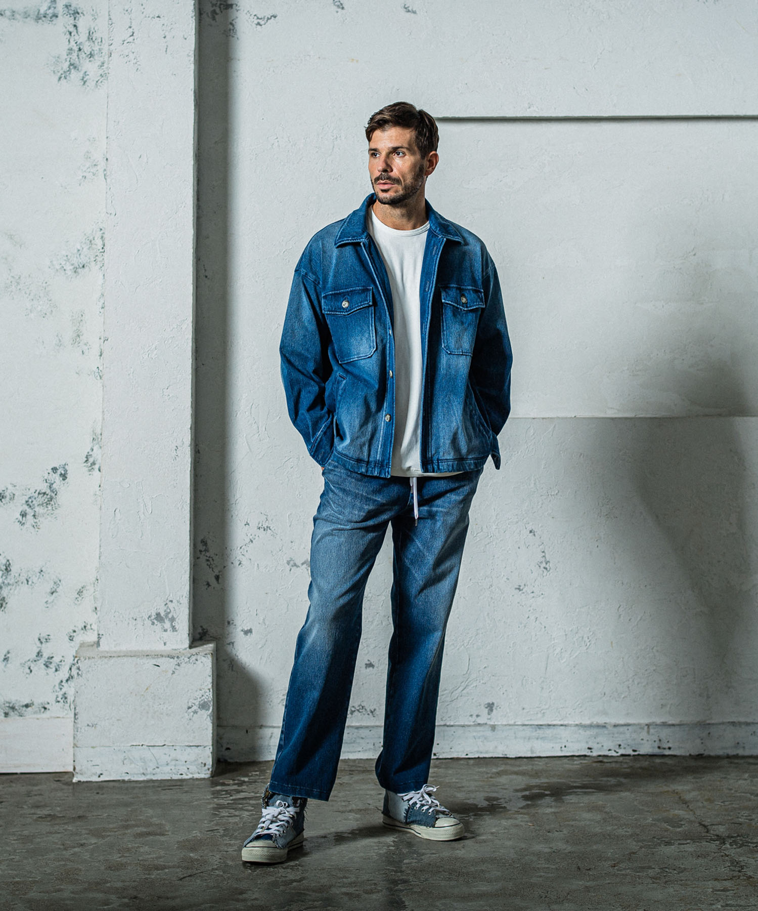 EX denim jersey  WIDE PT