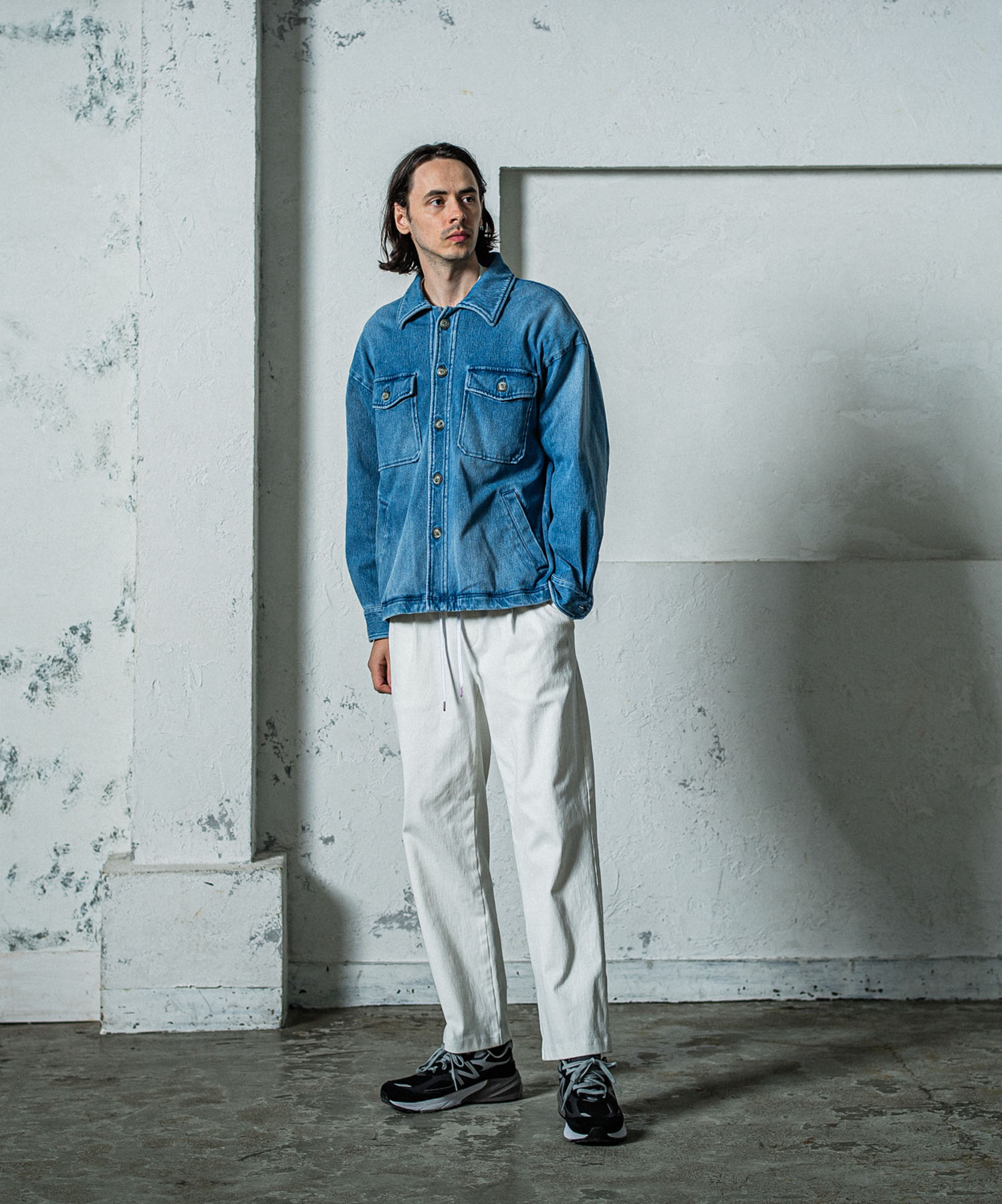 EX denim jersey  WIDE PT