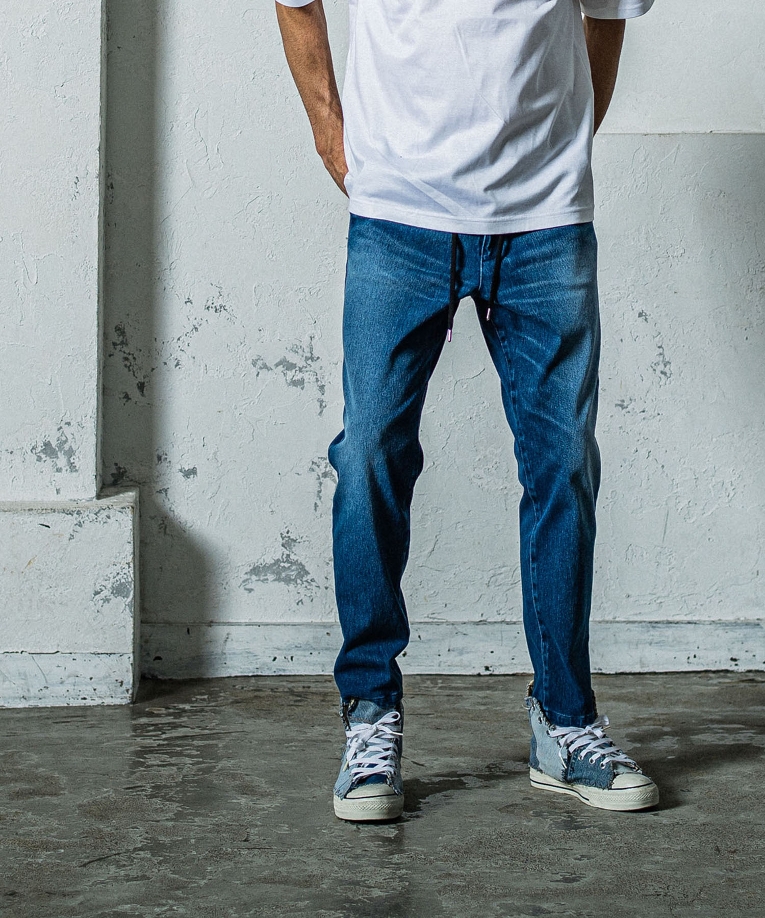 denim jersey  PAT WIDE EASY PT