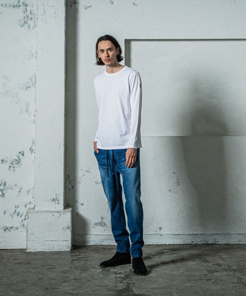 denim jersey  PAT WIDE EASY PT