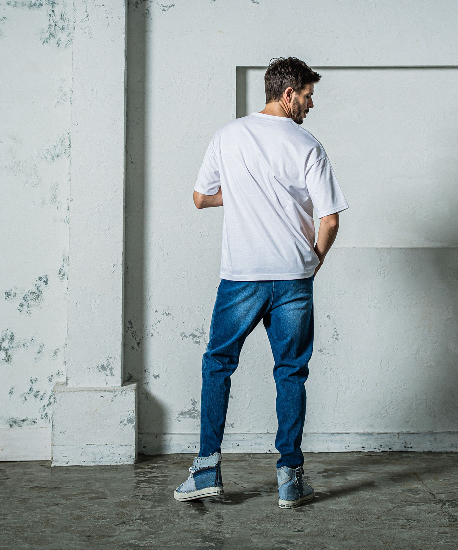 denim jersey  PAT WIDE EASY PT