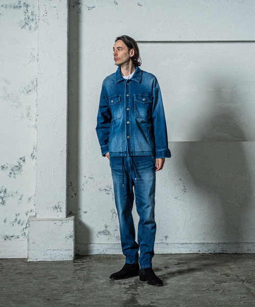 denim jersey  PAT WIDE EASY PT