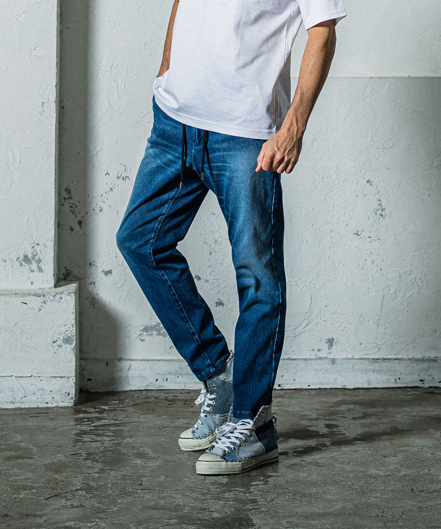 denim jersey  PAT WIDE EASY PT