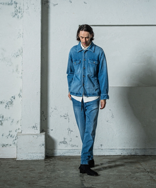denim jersey  PAT WIDE EASY PT