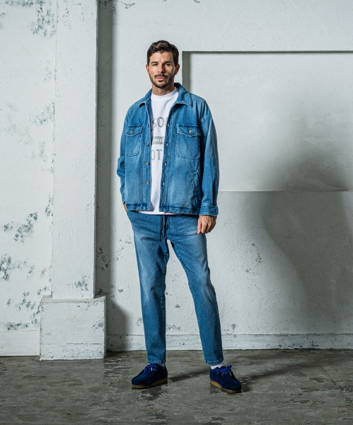 denim jersey  PAT WIDE EASY PT