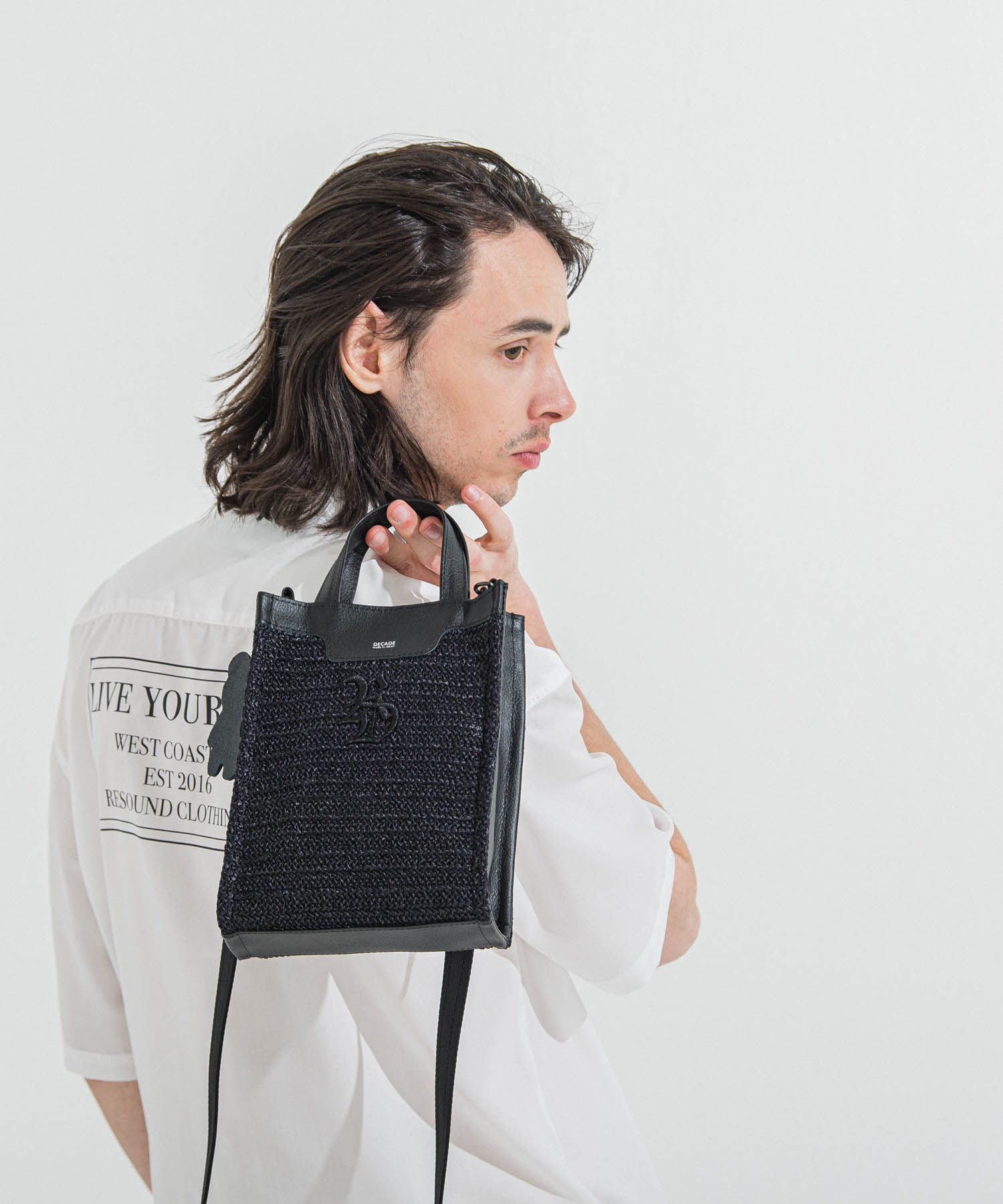 mesh mini tote bag