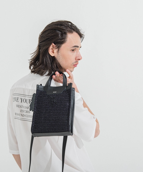 mesh mini tote bag