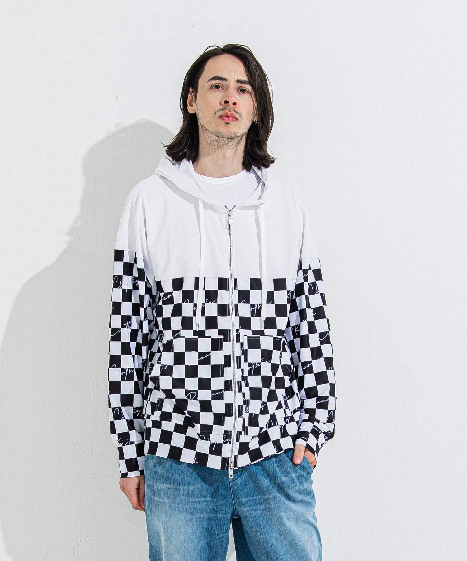 RUSH  OVER  ZIPUP　HOODIE