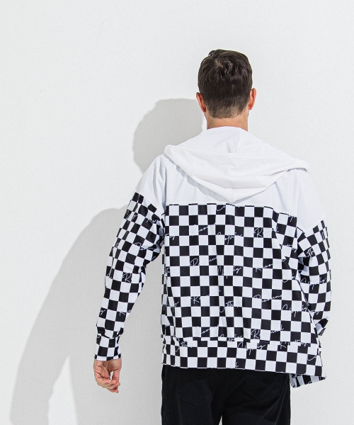 RUSH  OVER  ZIPUP　HOODIE