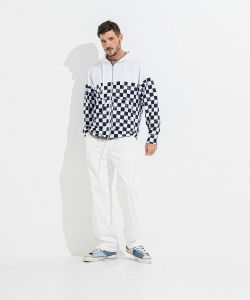 RUSH  OVER  ZIPUP　HOODIE