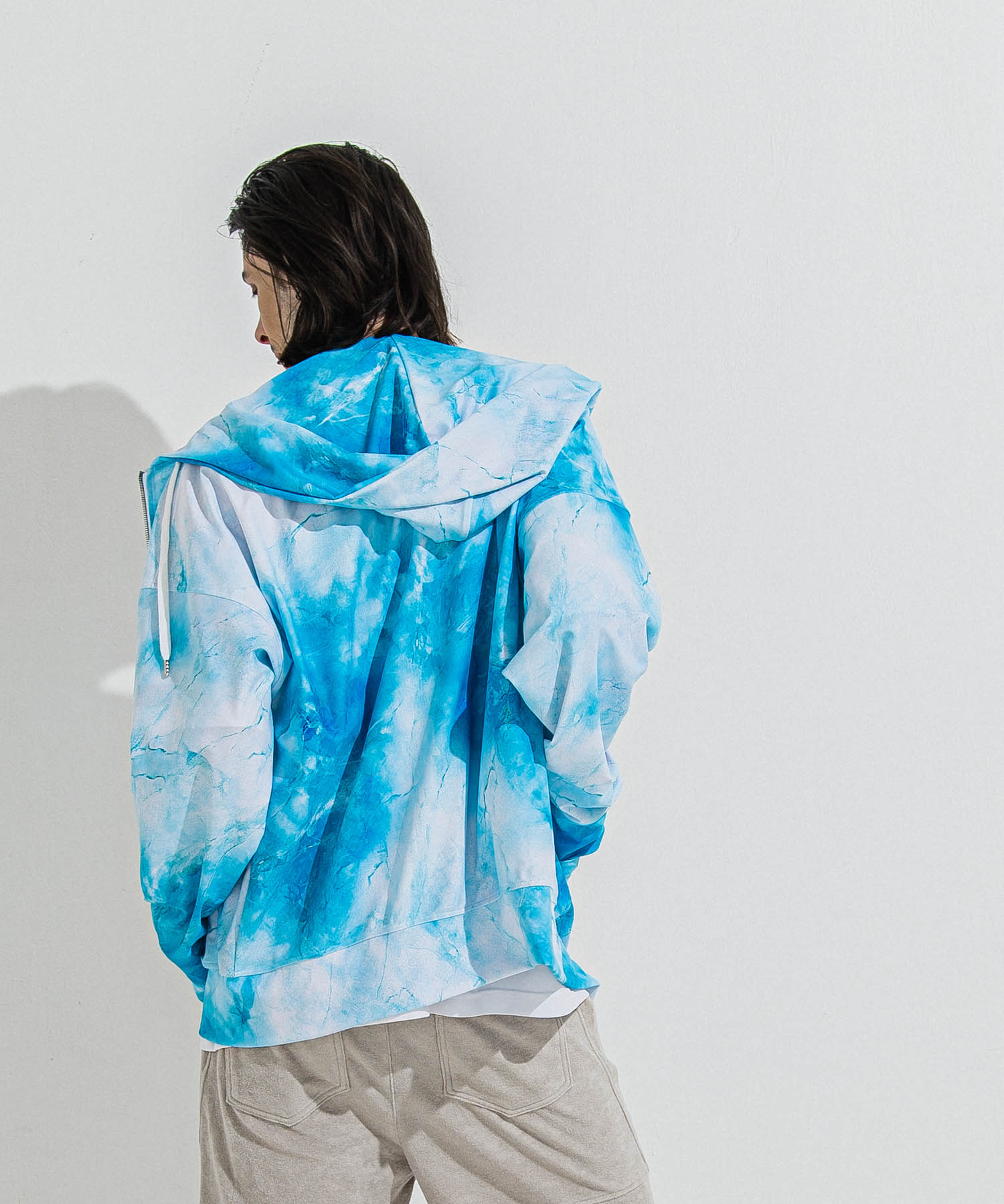 RUSH  OVER  ZIPUP　HOODIE