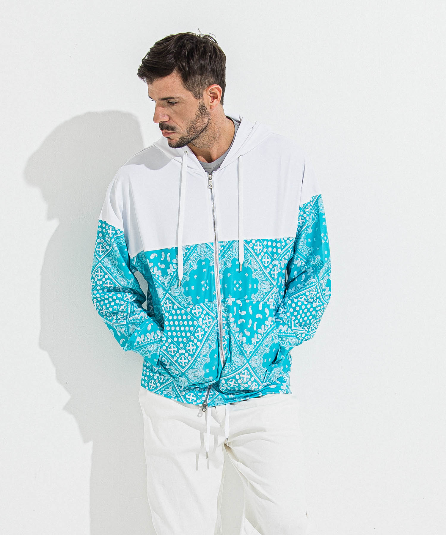 RUSH  OVER  ZIPUP　HOODIE