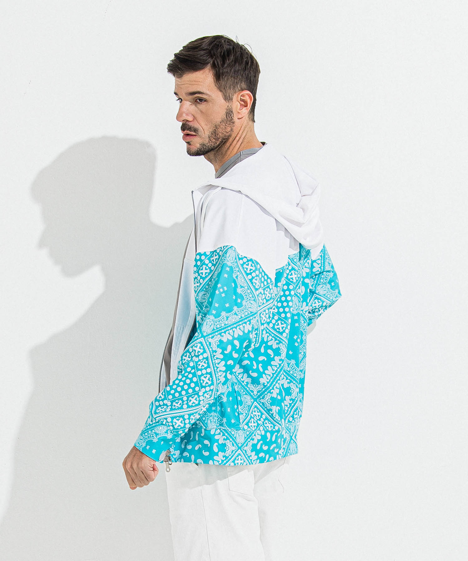 RUSH  OVER  ZIPUP　HOODIE