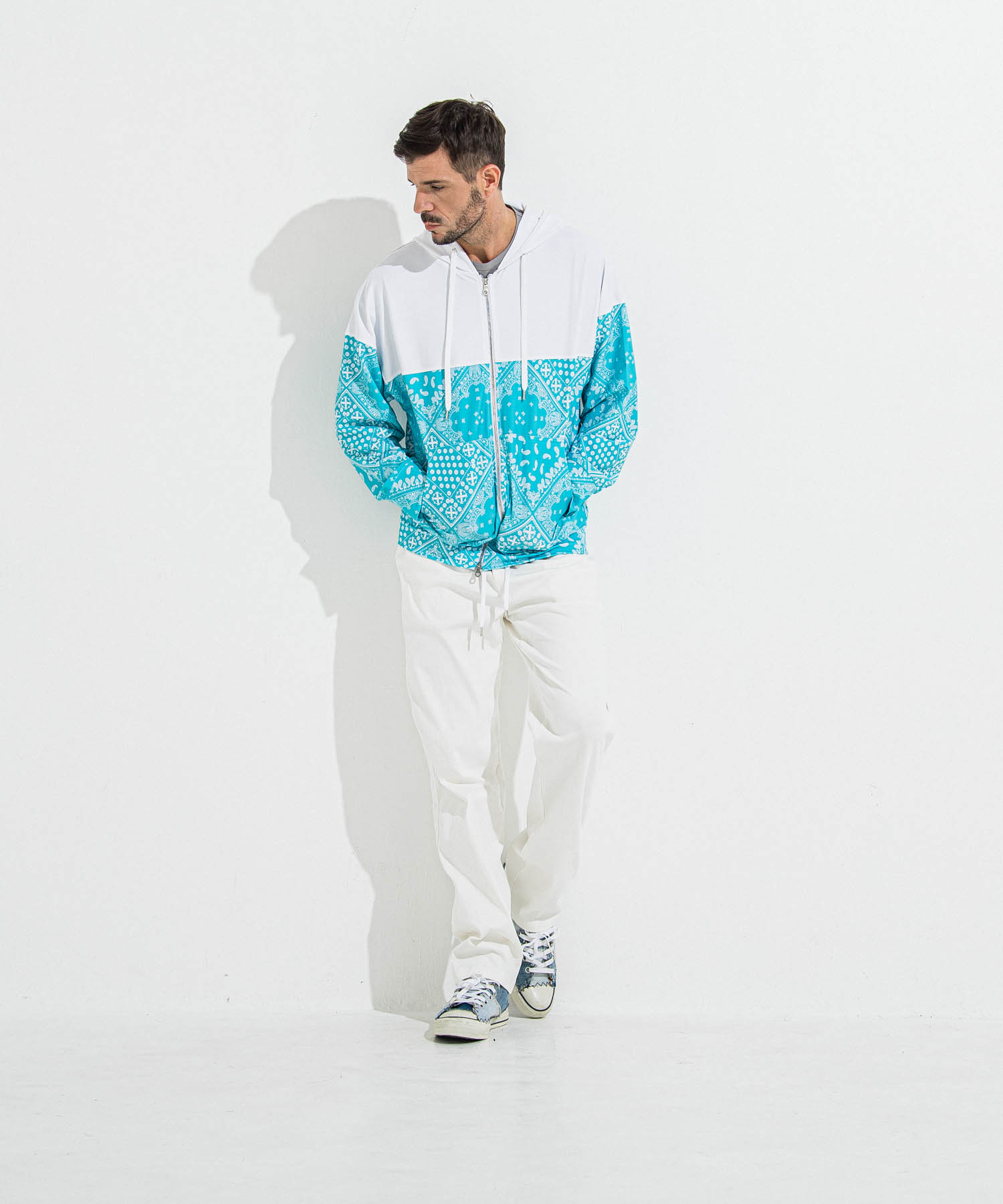 RUSH  OVER  ZIPUP　HOODIE