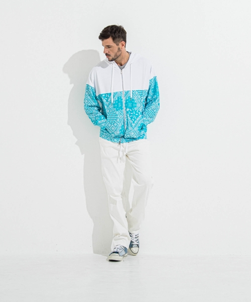 RUSH  OVER  ZIPUP　HOODIE