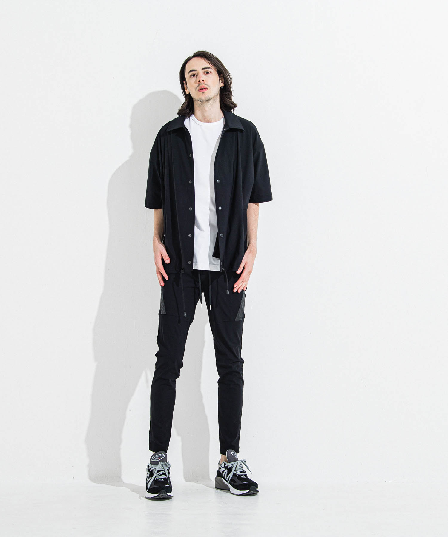 NYLON HALF COACH JACKET