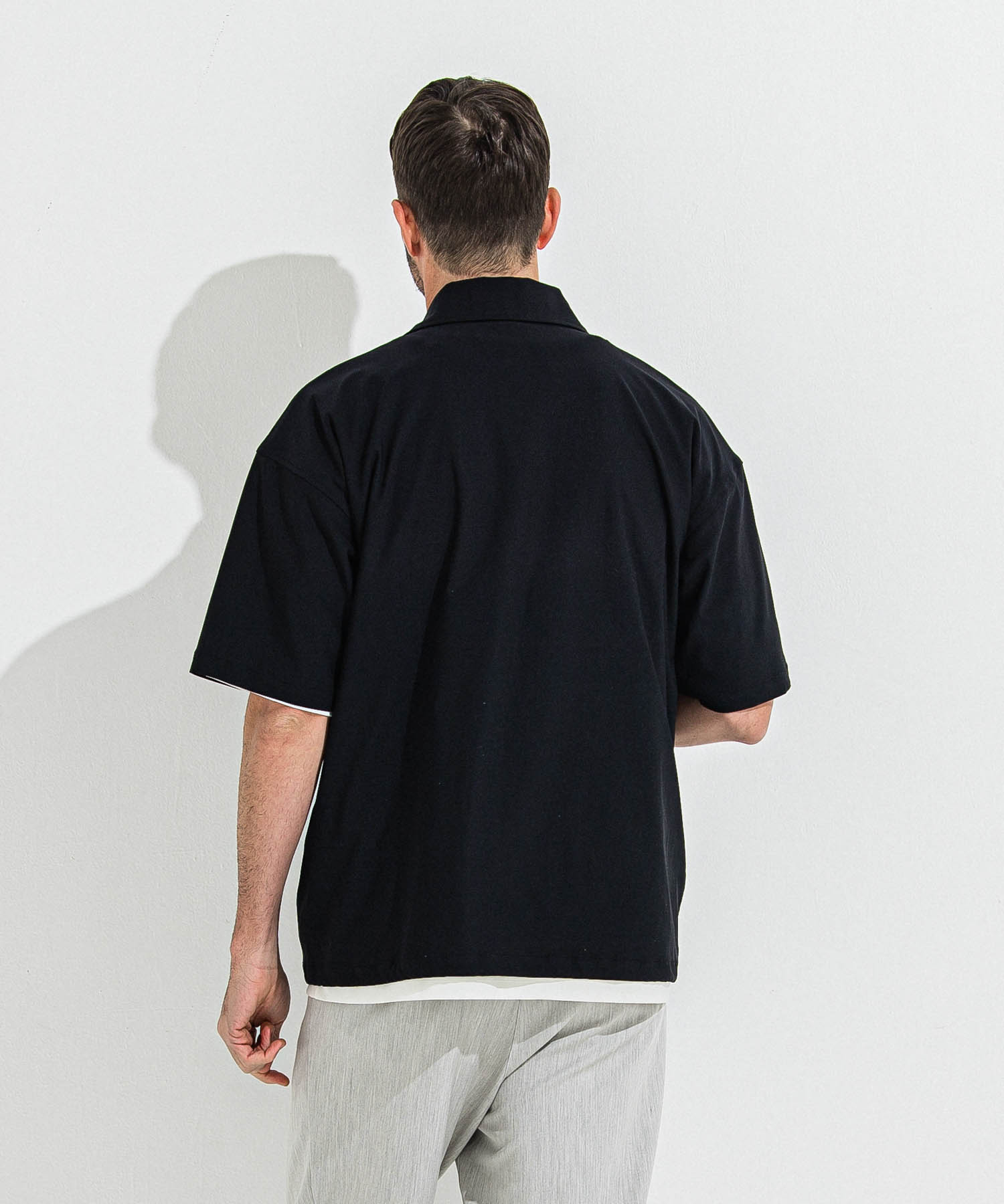 NYLON HALF COACH JACKET