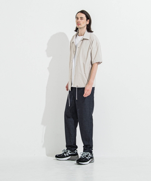 NYLON HALF COACH JACKET