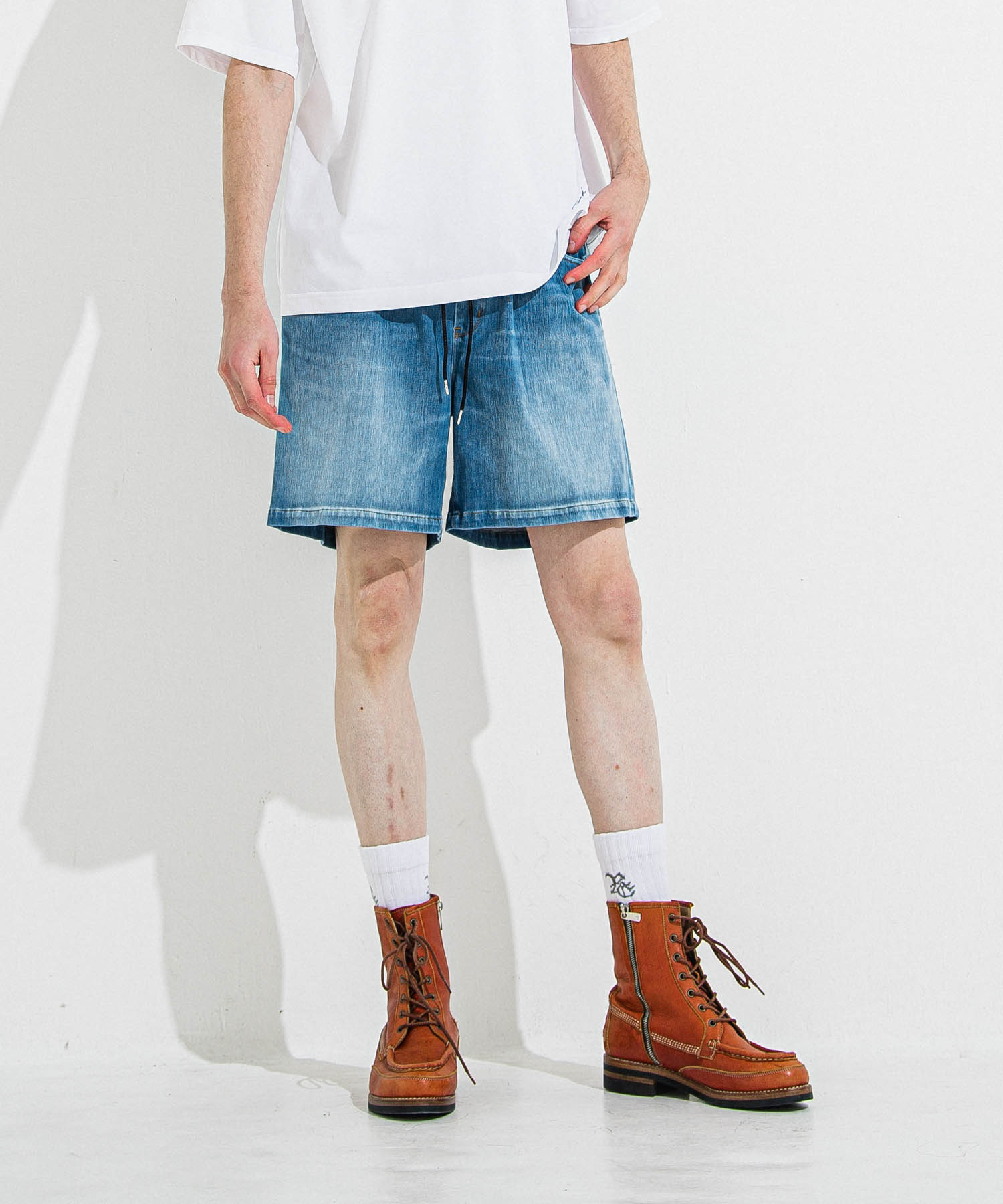 DENIM JERSEY   SHORTS