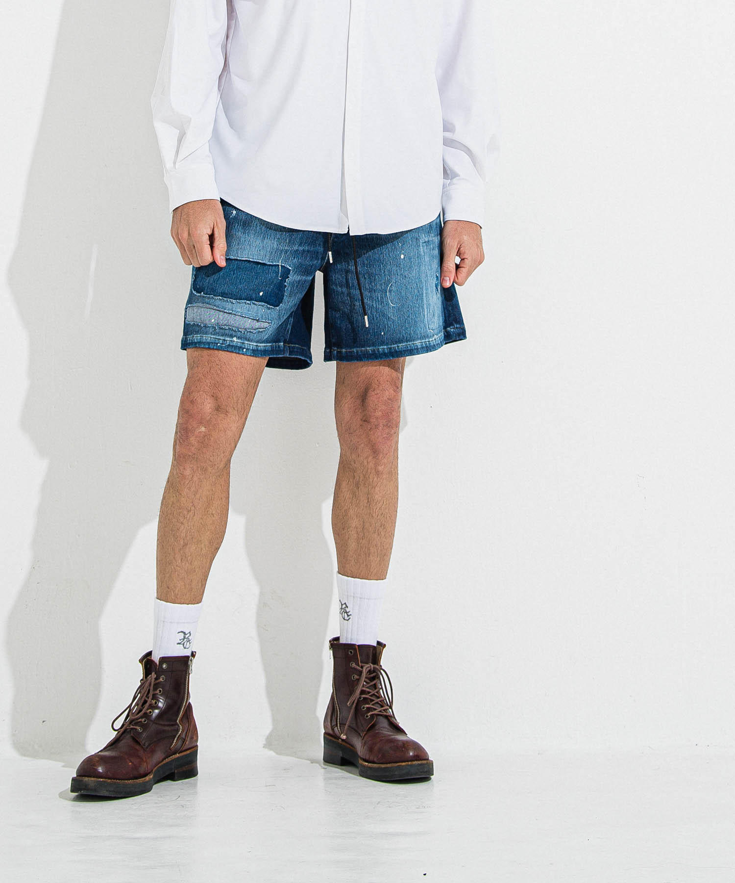 DENIM JERSEY   SHORTS