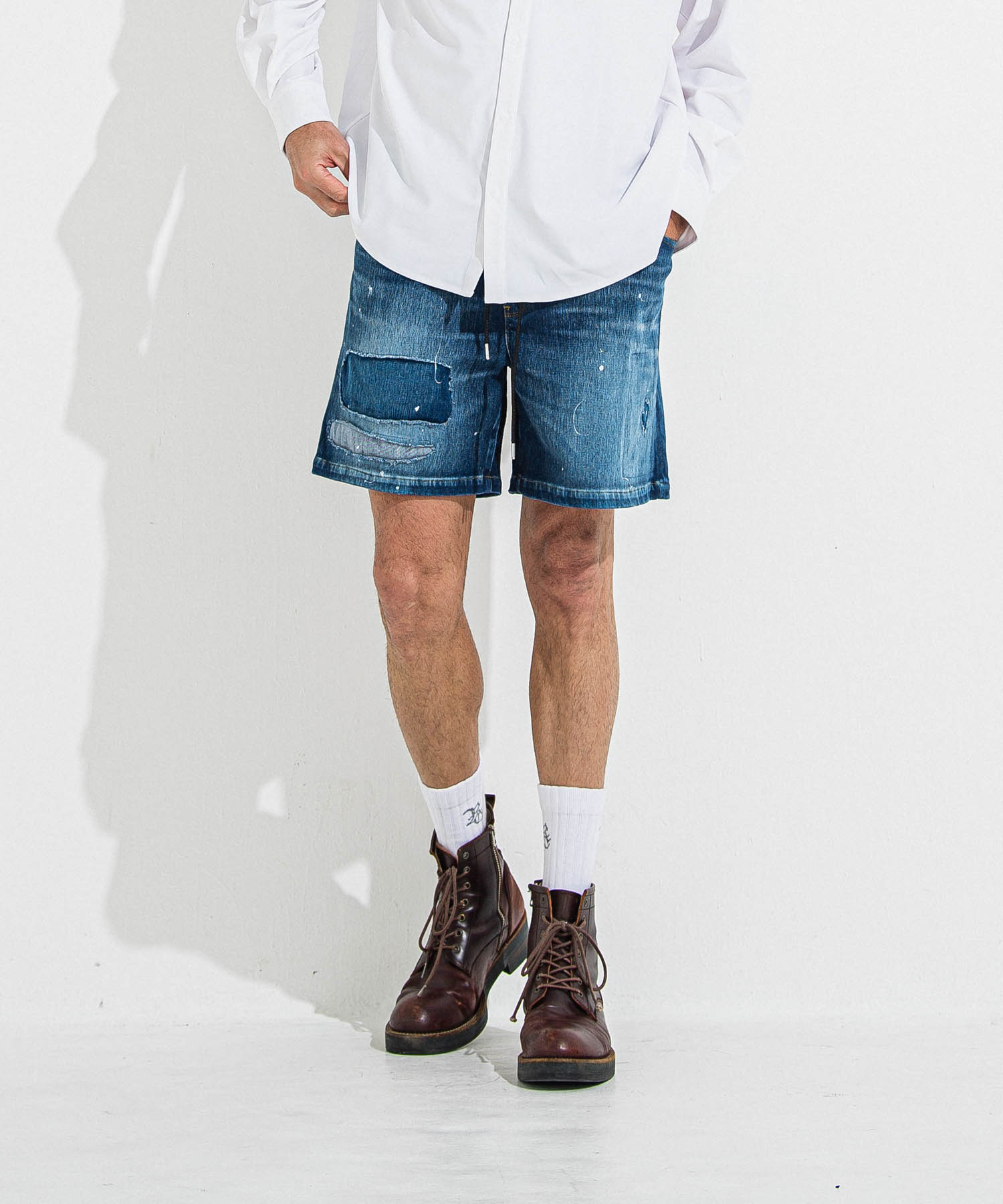 DENIM JERSEY   SHORTS