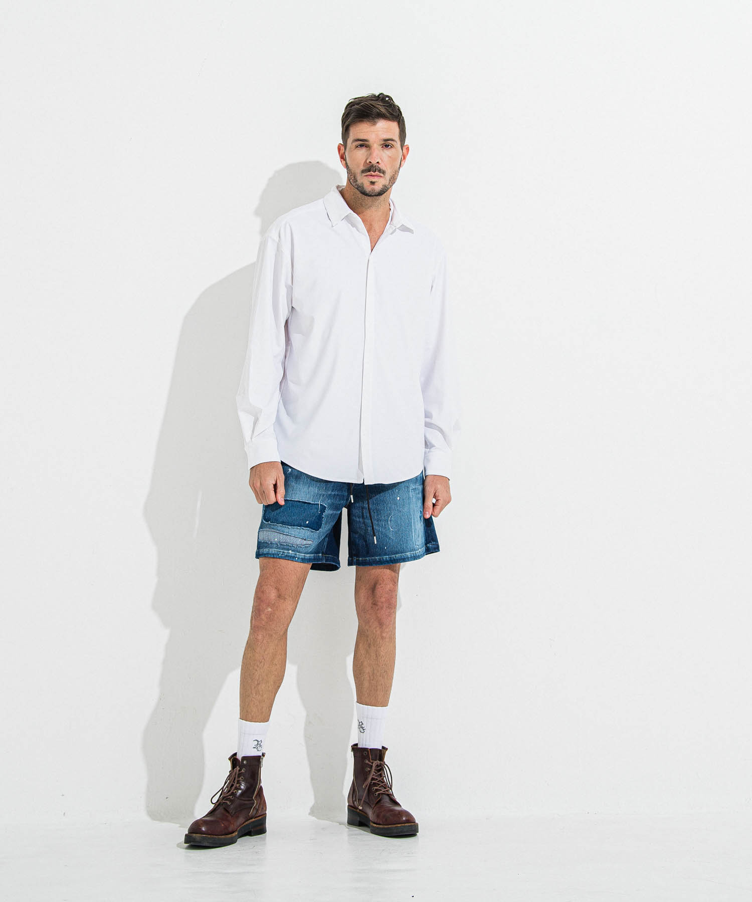 DENIM JERSEY   SHORTS