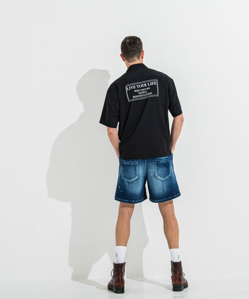 DENIM JERSEY   SHORTS