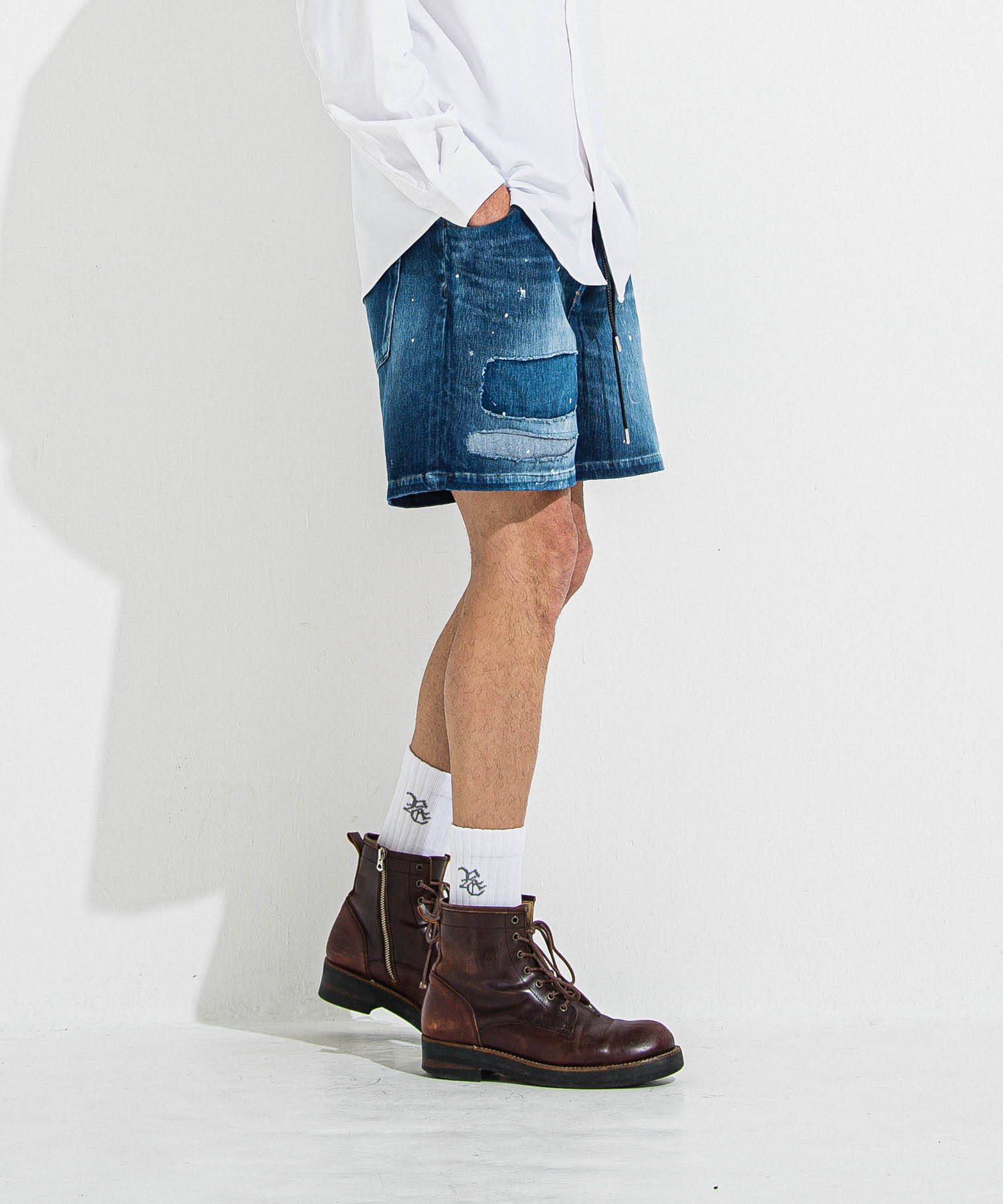 DENIM JERSEY   SHORTS