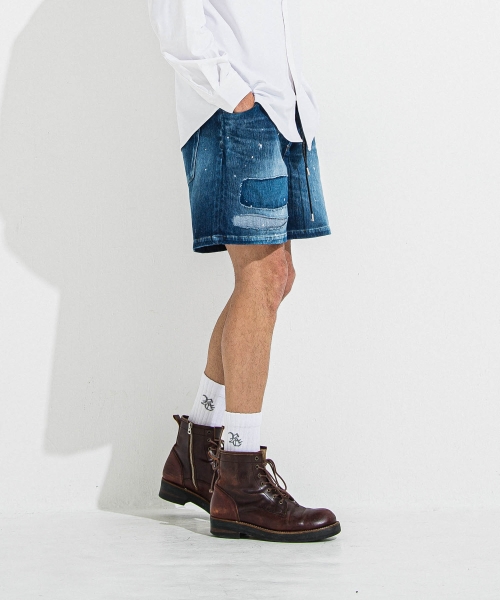 DENIM JERSEY   SHORTS