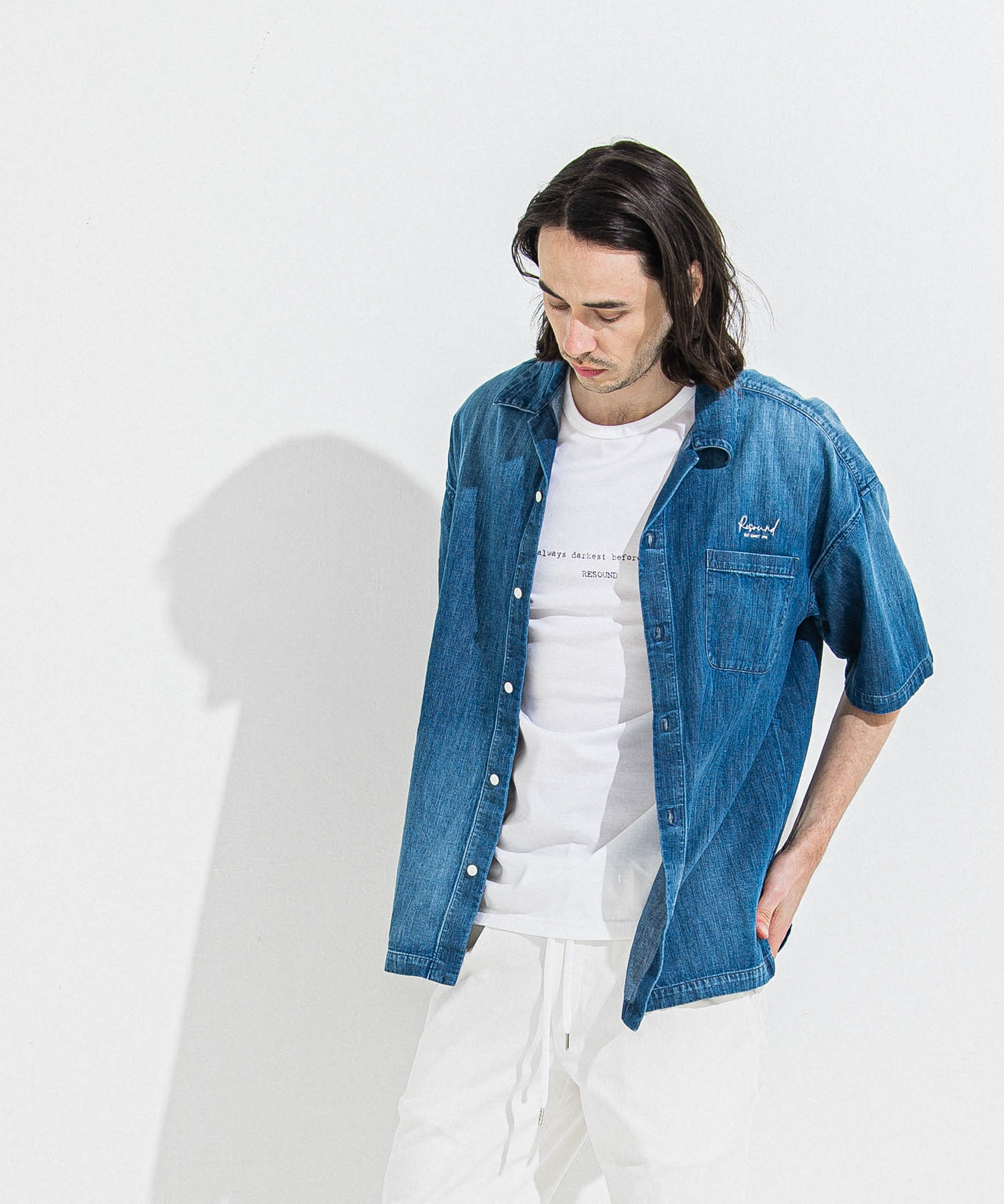 ZACK HALF DENIM SHIRTS