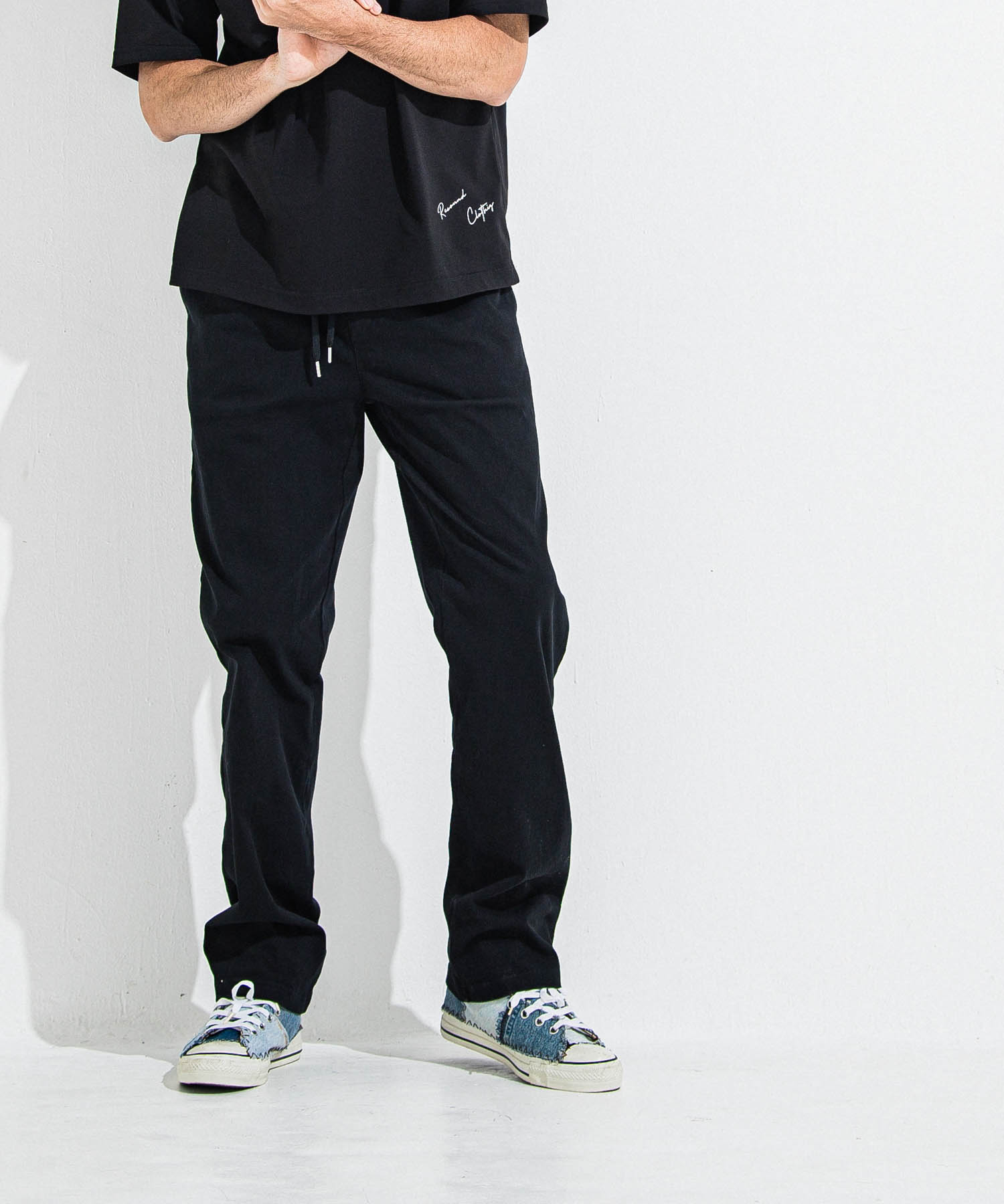 DENIM JERSEY WIDE PT