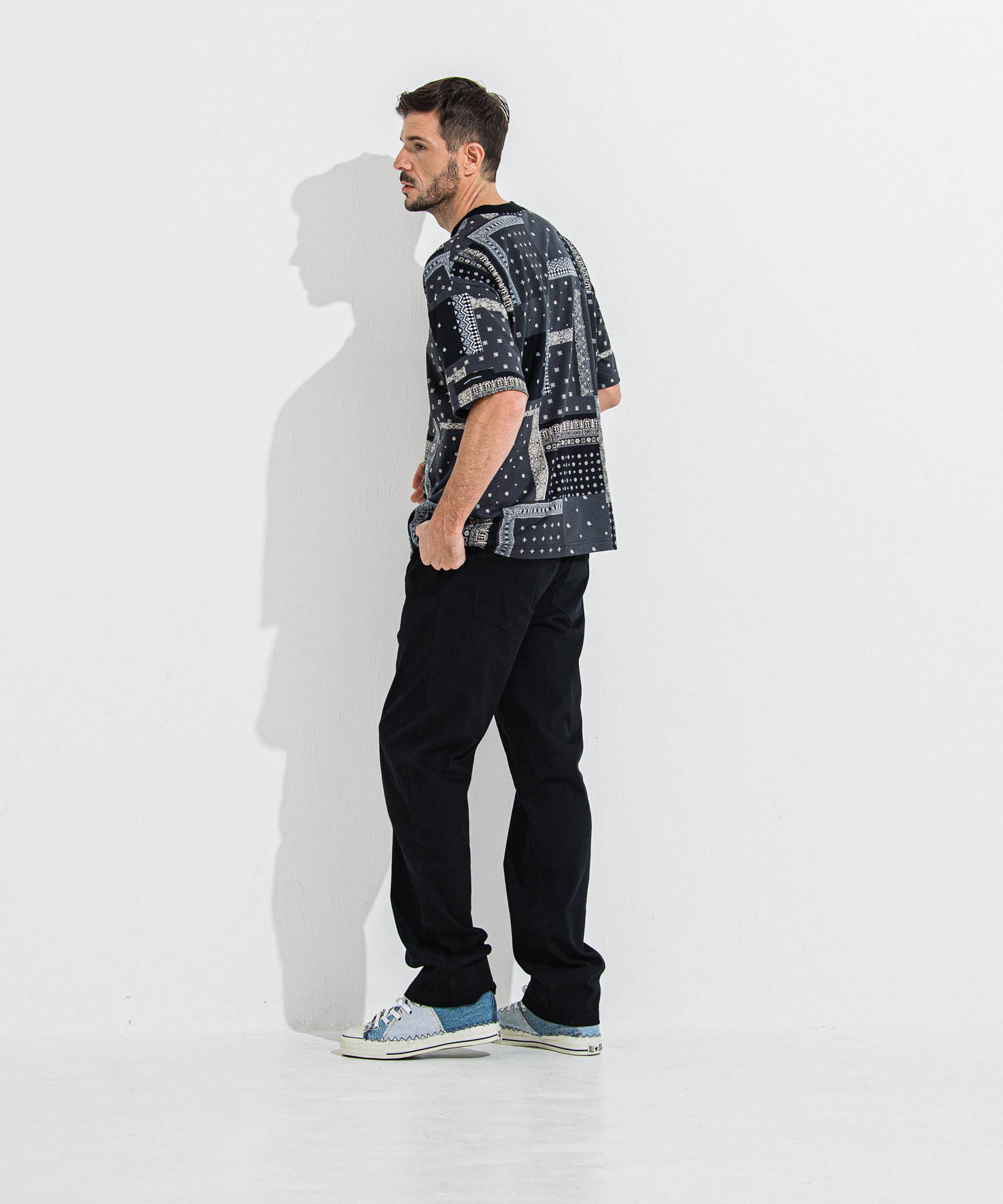 DENIM JERSEY WIDE PT