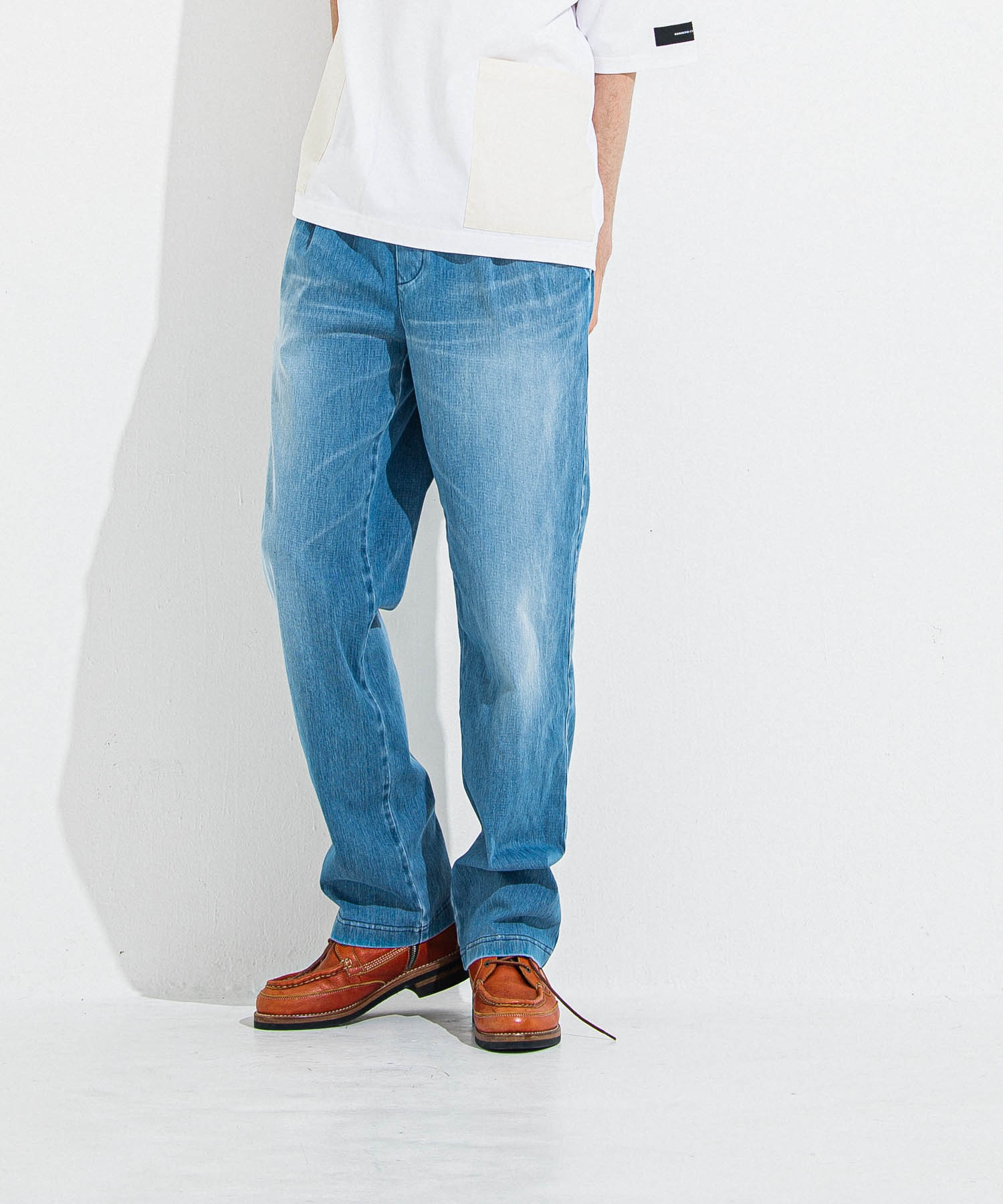 DENIM JERSEY WIDE PT