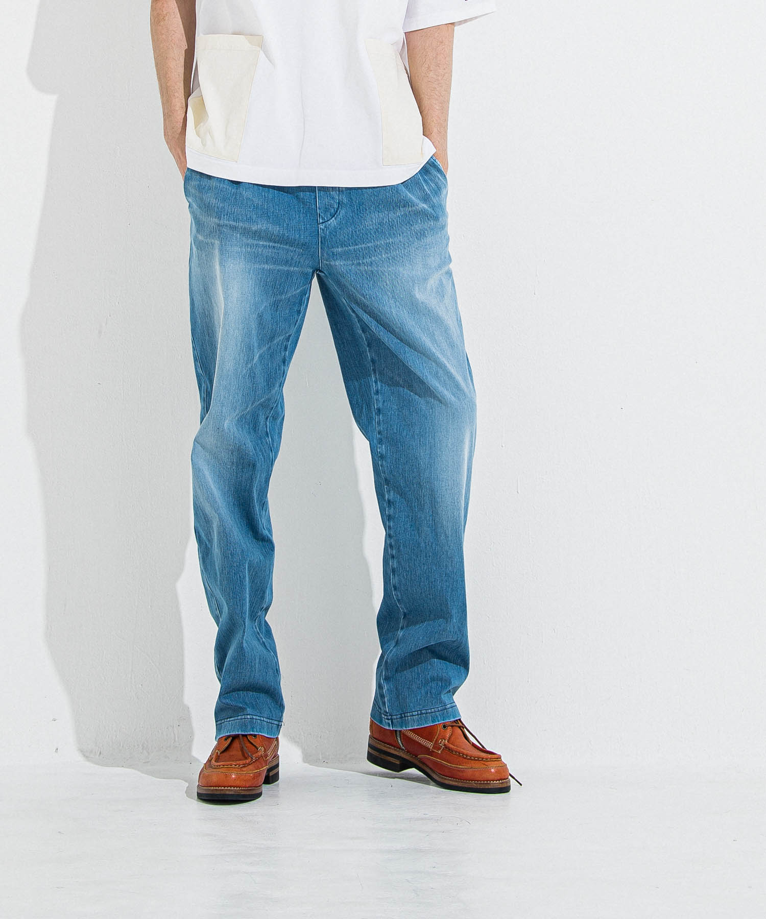 DENIM JERSEY WIDE PT