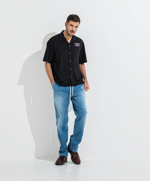 DENIM JERSEY WIDE PT