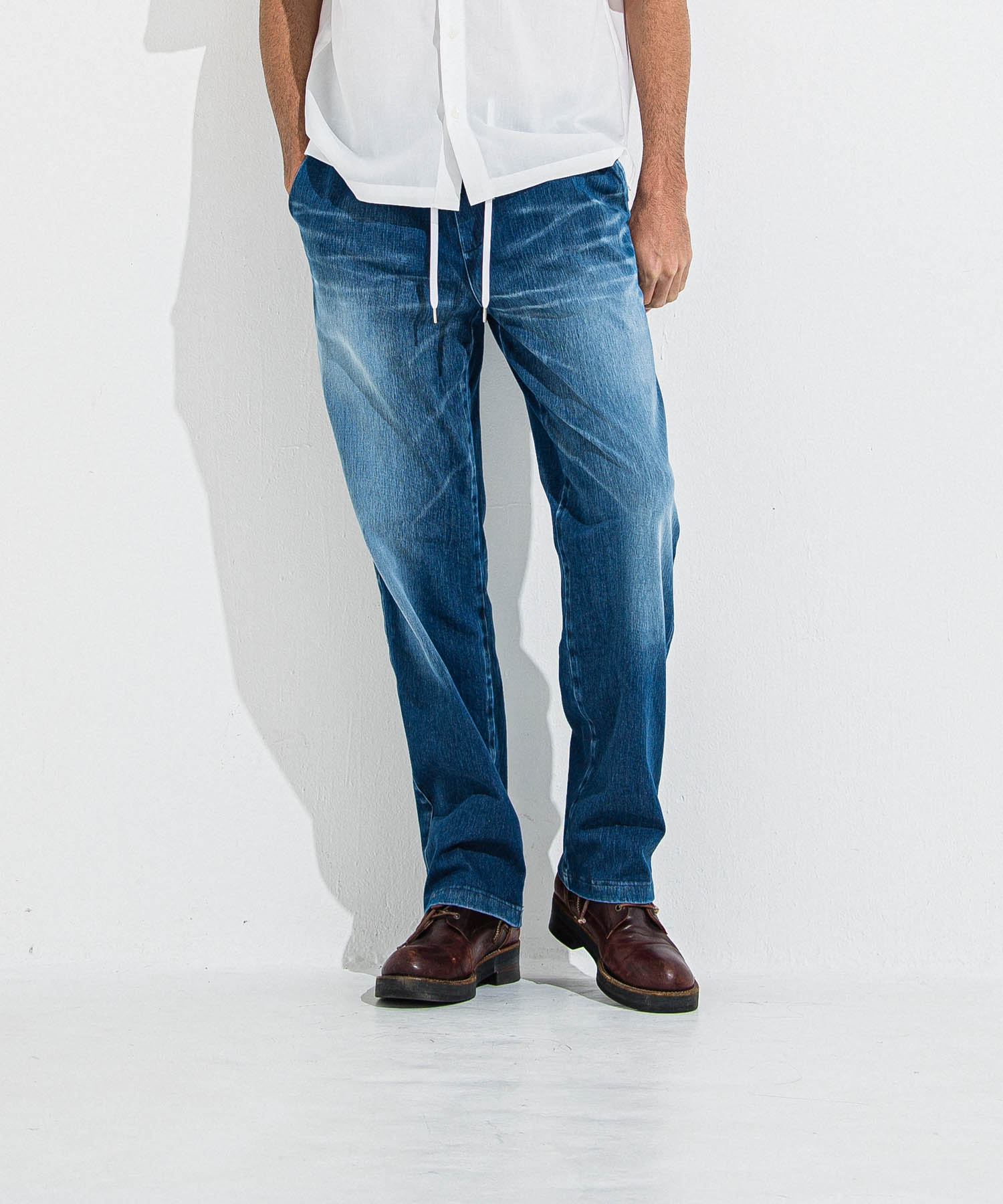 DENIM JERSEY WIDE PT