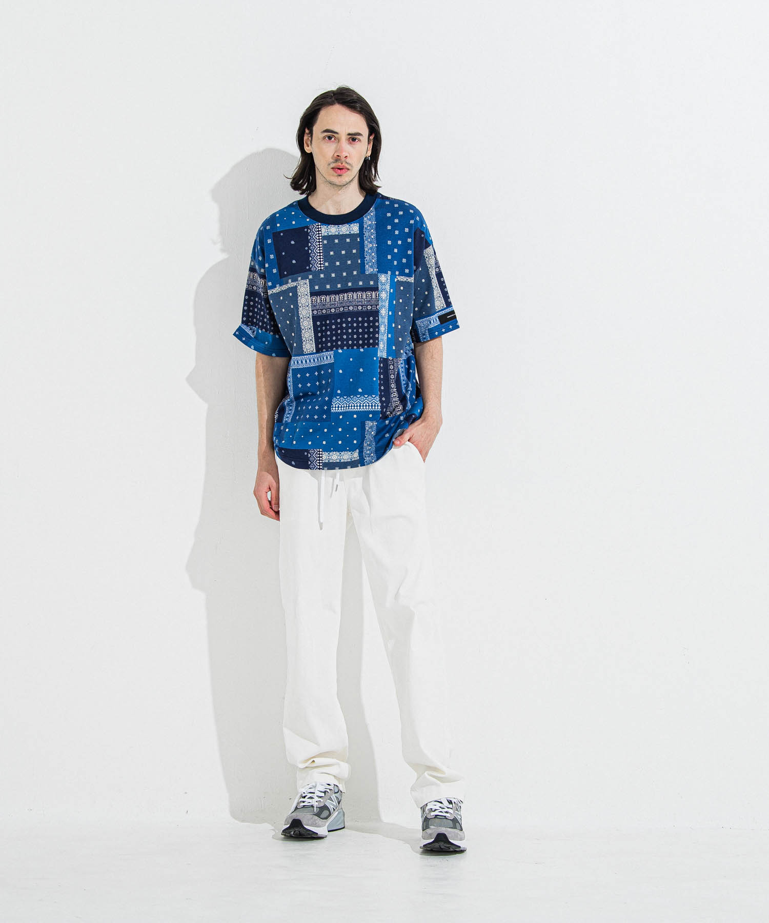 DENIM JERSEY WIDE PT