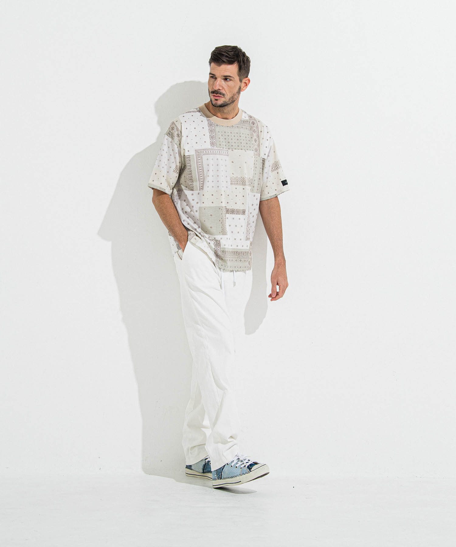 DENIM JERSEY WIDE PT