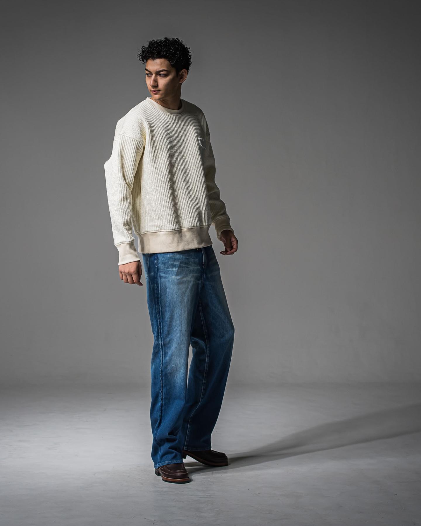 Stripe quilting drop　trainer