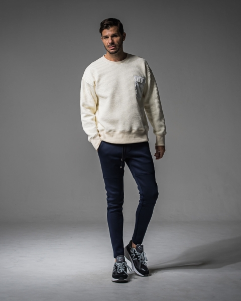 Stripe quilting drop　trainer