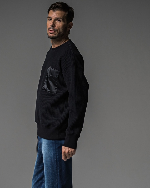 Stripe quilting drop　trainer