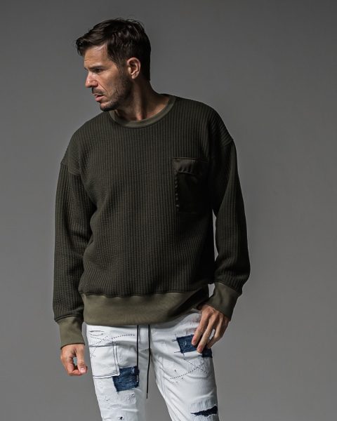 Stripe quilting drop　trainer