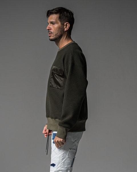 Stripe quilting drop　trainer