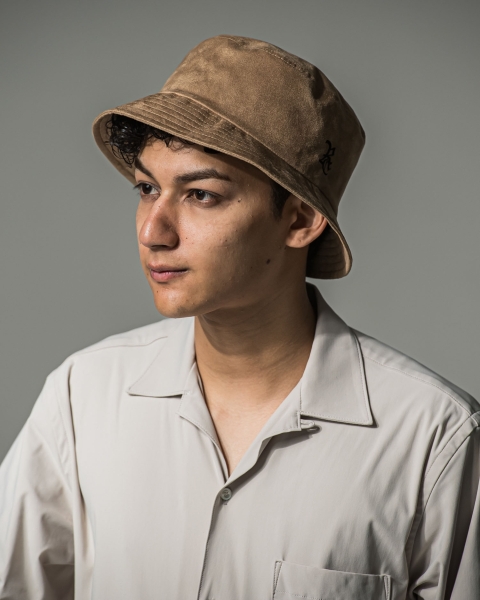 Suede bucket hat