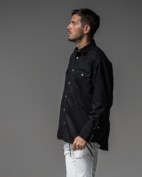 James over  suede　shirt